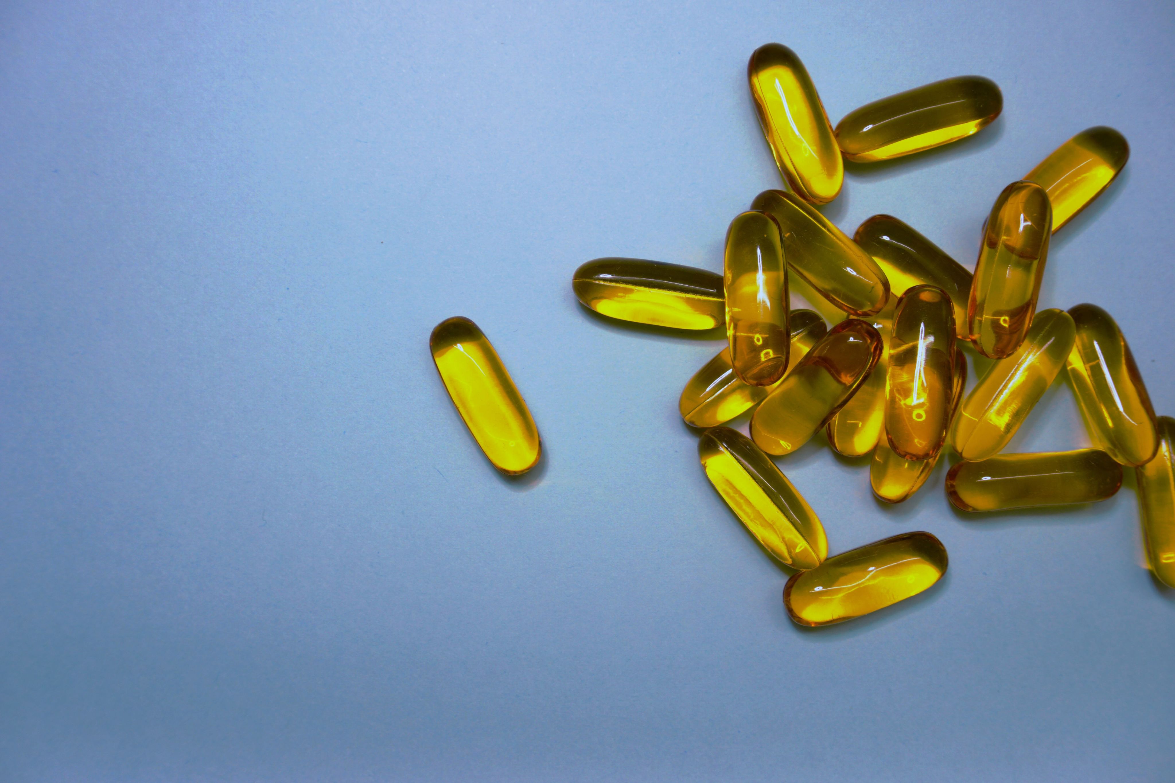 brown and yellow medication tablets